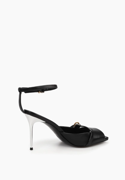 Босоножки из натуральной кожи SBALO, цвет: Черный SJD7 купить онлайн