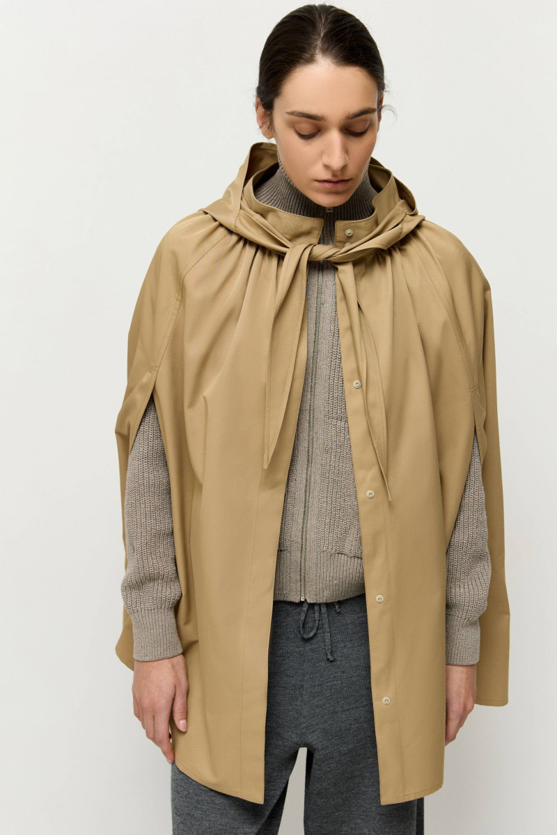 Дождевик-кейп AROUND, цвет: кэмел, 210_74PC01 купить онлайн