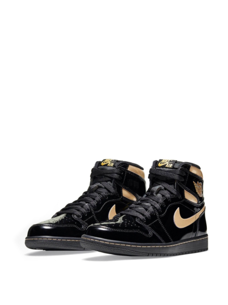 Кроссовки Air Jordan 1 High OG shvetsov store, цвет: черный, металлик, золотой 555088-032 | новая мужская коллекция купить онлайн