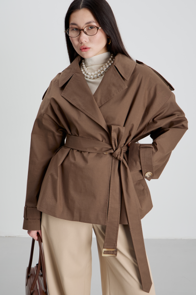 Тренч укороченный