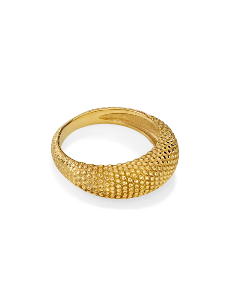 Кольцо Dots Gold MOSSA jewelry, цвет: позолота, 031-104-0007 купить онлайн