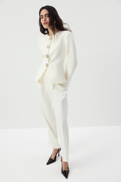 Брюки О-силуэта Charmstore, цвет: молочный, 101-461103-111 купить онлайн