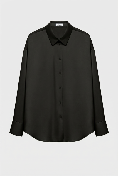 Рубашка из сатина с завязками REFERT, цвет: Черный, 12-3494/1-2511 купить онлайн