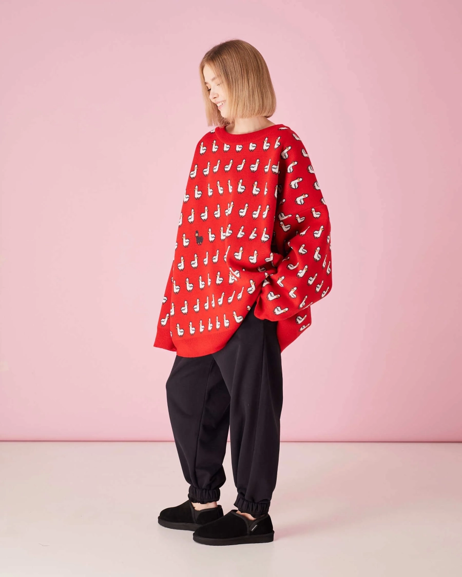 Свитер Гадкий утенок TABOO, цвет: красный, СvOdiznas купить онлайн