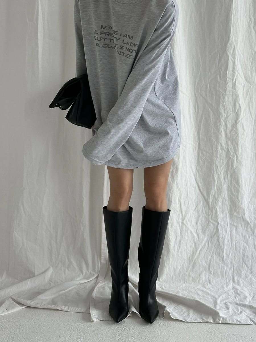 Лонгслив "Возможно" MIARTLAND, цвет: меланж, НФ-00000883 купить онлайн