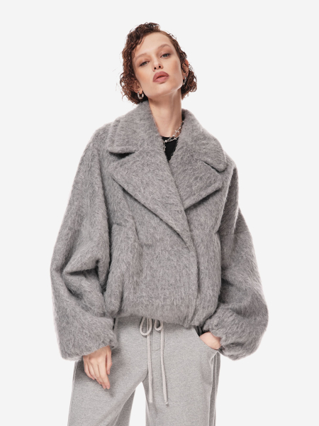 Пальто из фактурной шерсти ‘ Block coat ‘ p.p.s., цвет: серый меланж, 1005.00.00.GRY купить онлайн