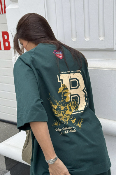 Футболка с рукавом реглан DARK GREEN Label .B, цвет: dark green, Tp.04.3.5536.0925DGRN купить онлайн