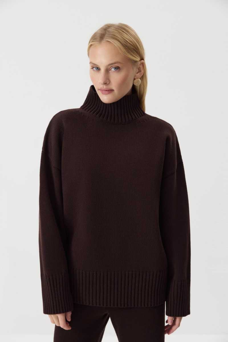 Свитер со стойкой из шерсти мериноса