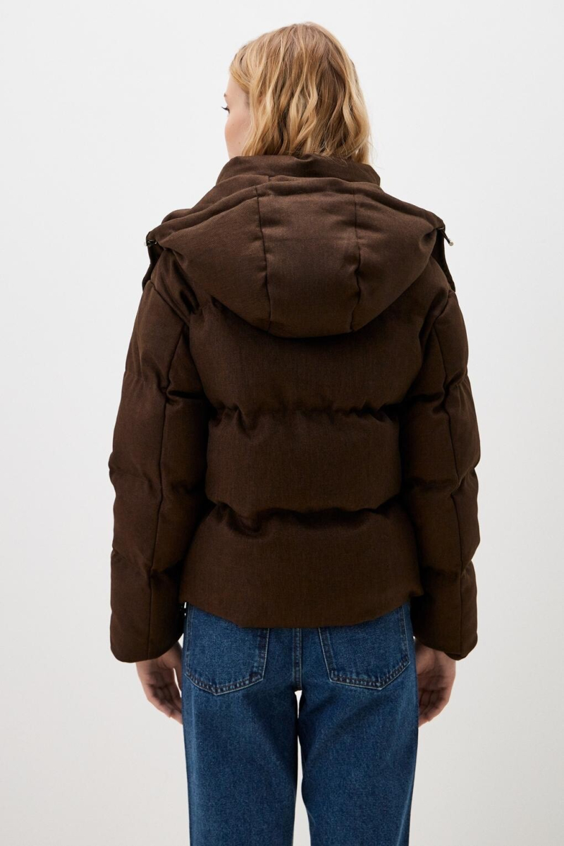 Пуховик FAWN ENEVOO, цвет: коричневый, 03076 купить онлайн