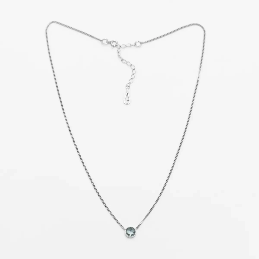 Колье с подвеской из празиолита Jener