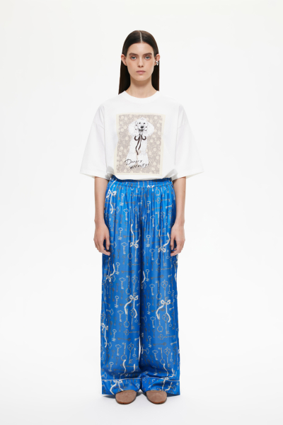 Брюки пижамные с принтом DREAMS BY ALENA AKHMADULLINA, цвет: голубой, 225102080204513/211000 купить онлайн