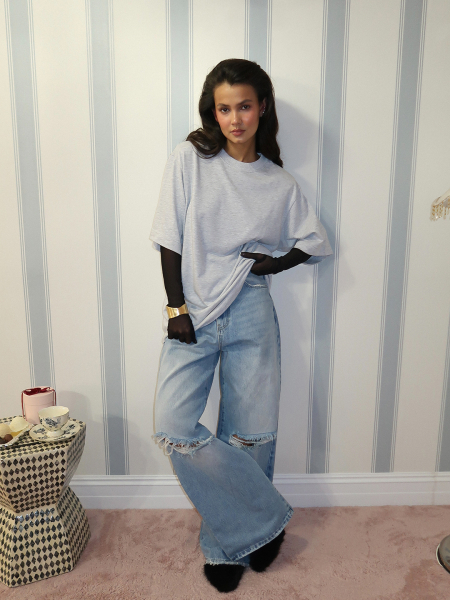 Футболка с лифом MIARTLAND, цвет: серый, НФ-00000832 купить онлайн