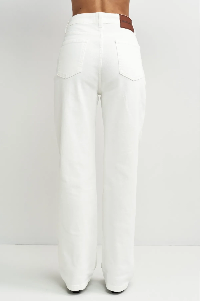 Джинсы прямые Erist store, цвет: белый, НФ-00003370 купить онлайн