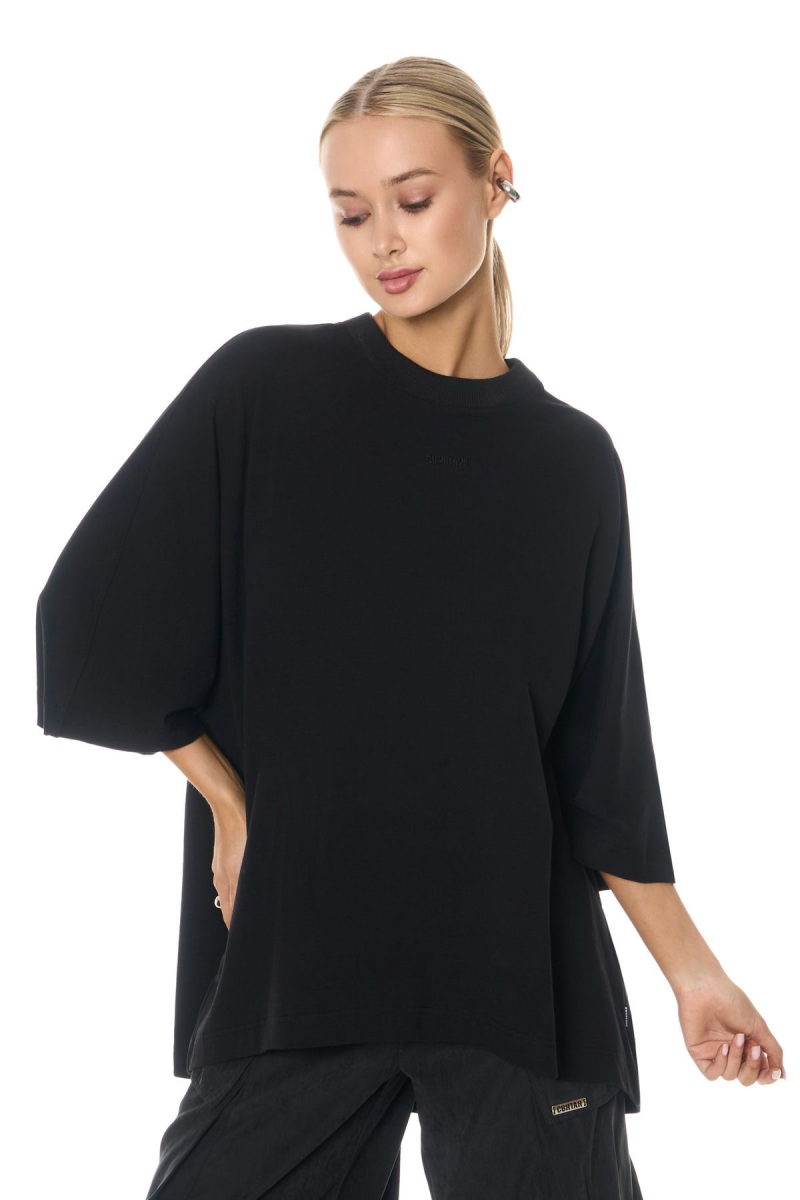 Футболка oversize с иллюстрацией SVYATAYA, цвет: Черный,  купить онлайн