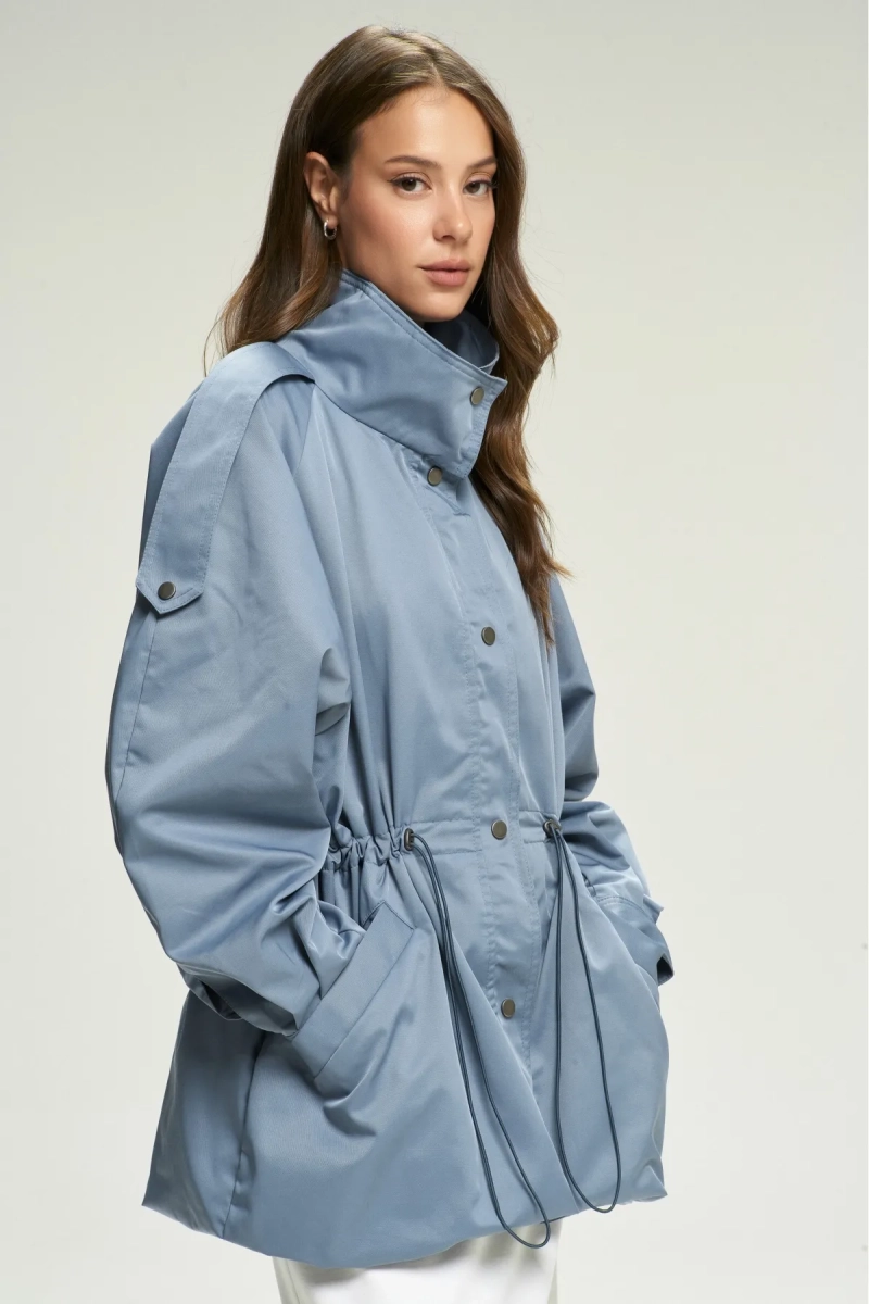 Куртка-реглан на кулиске Indigo Erist store, цвет: светло-синий НФ-00001583 |новая коллекция купить онлайн