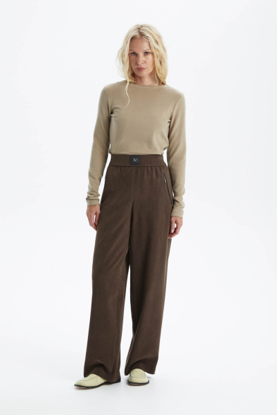 Брюки прямые с карманами на молнии M.REASON, цвет: коричневый, 4.11228.G2626.6 W26 купить онлайн