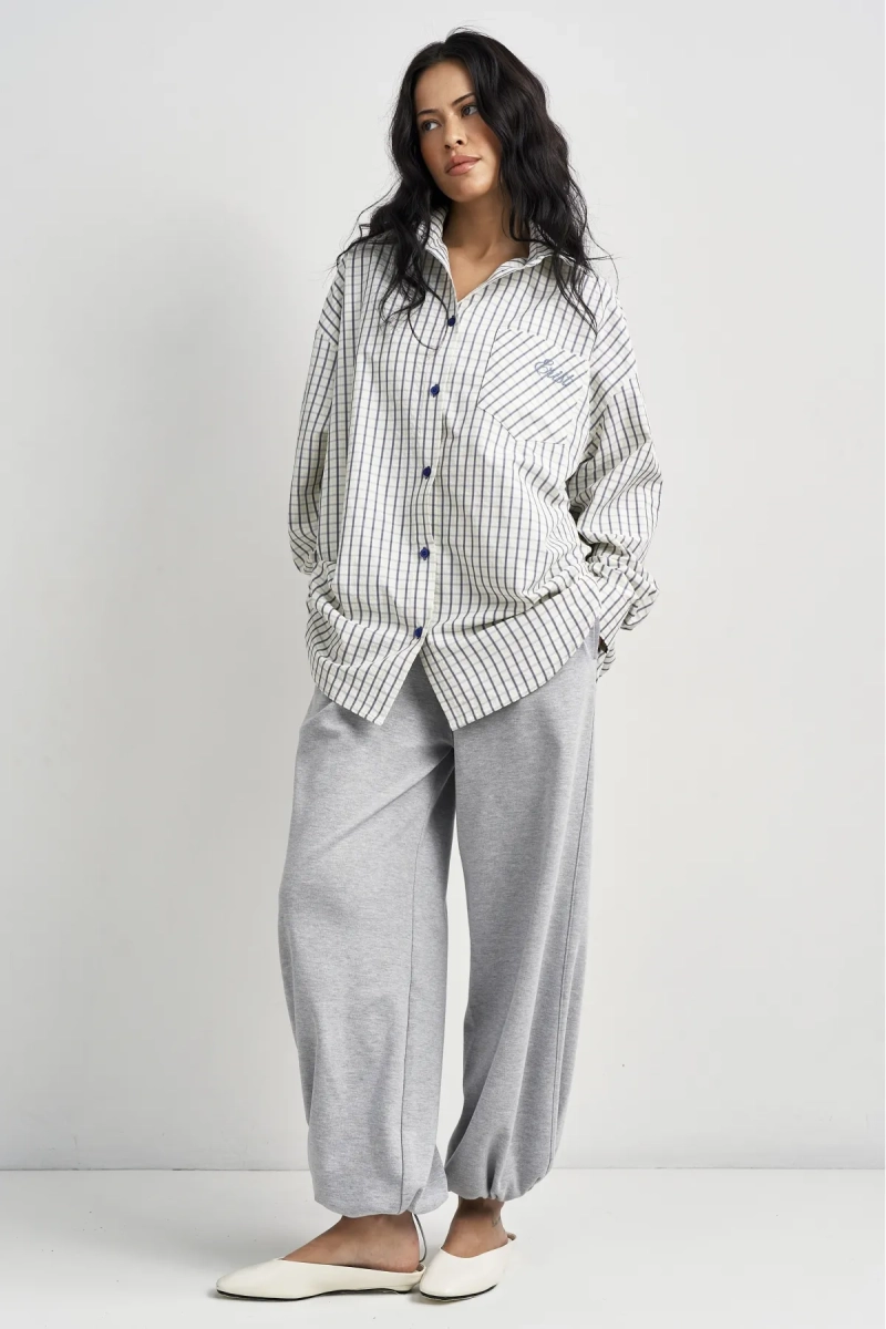 Рубашка в клетку Erist store, цвет: синий, НФ-00003482 купить онлайн