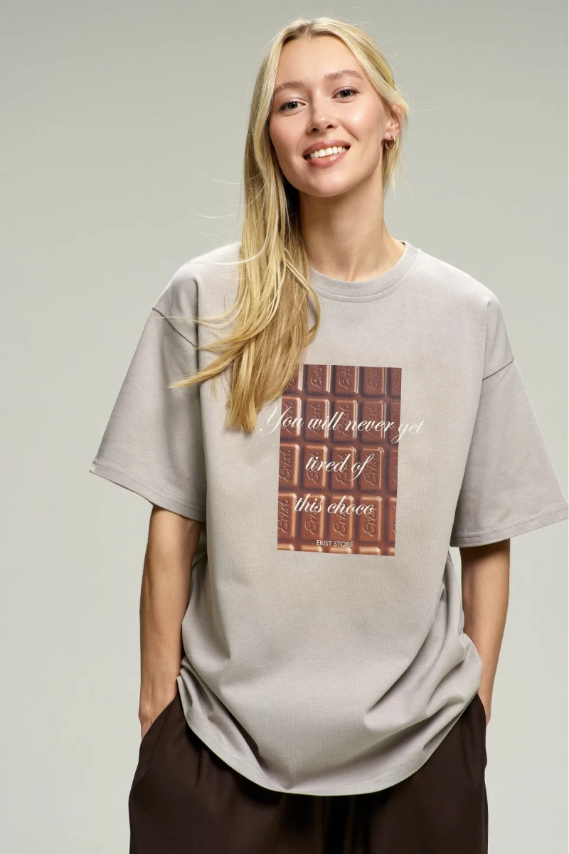 Футболка Erist Choco Grey Erist store, цвет: серый, НФ-00002917 купить онлайн