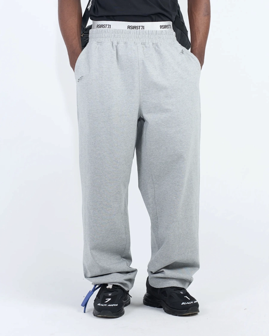 Джоггеры NTI с двойным поясом ASIA ST 71, цвет: серый, Ast71.jogg-NTI-2waist-grey купить онлайн