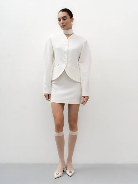 Юбка мини TRES, цвет: молочный, НФ-00002751 купить онлайн