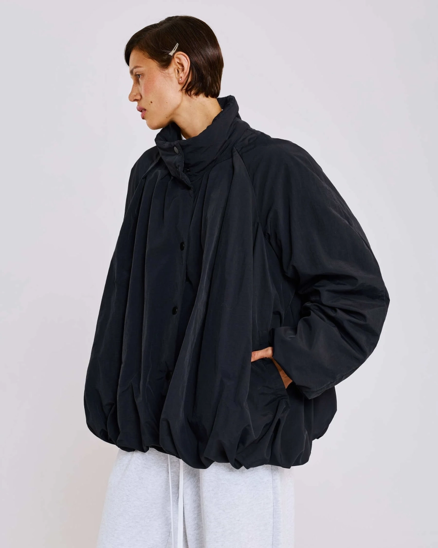 Куртка баллон из тафты Anmuse, цвет: Черный, JCK26SP227-BLC купить онлайн