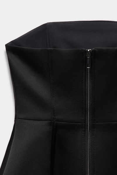 Топ корсетный с баской из сатина REFERT, цвет: Черный, 13-4033/2-2511 купить онлайн