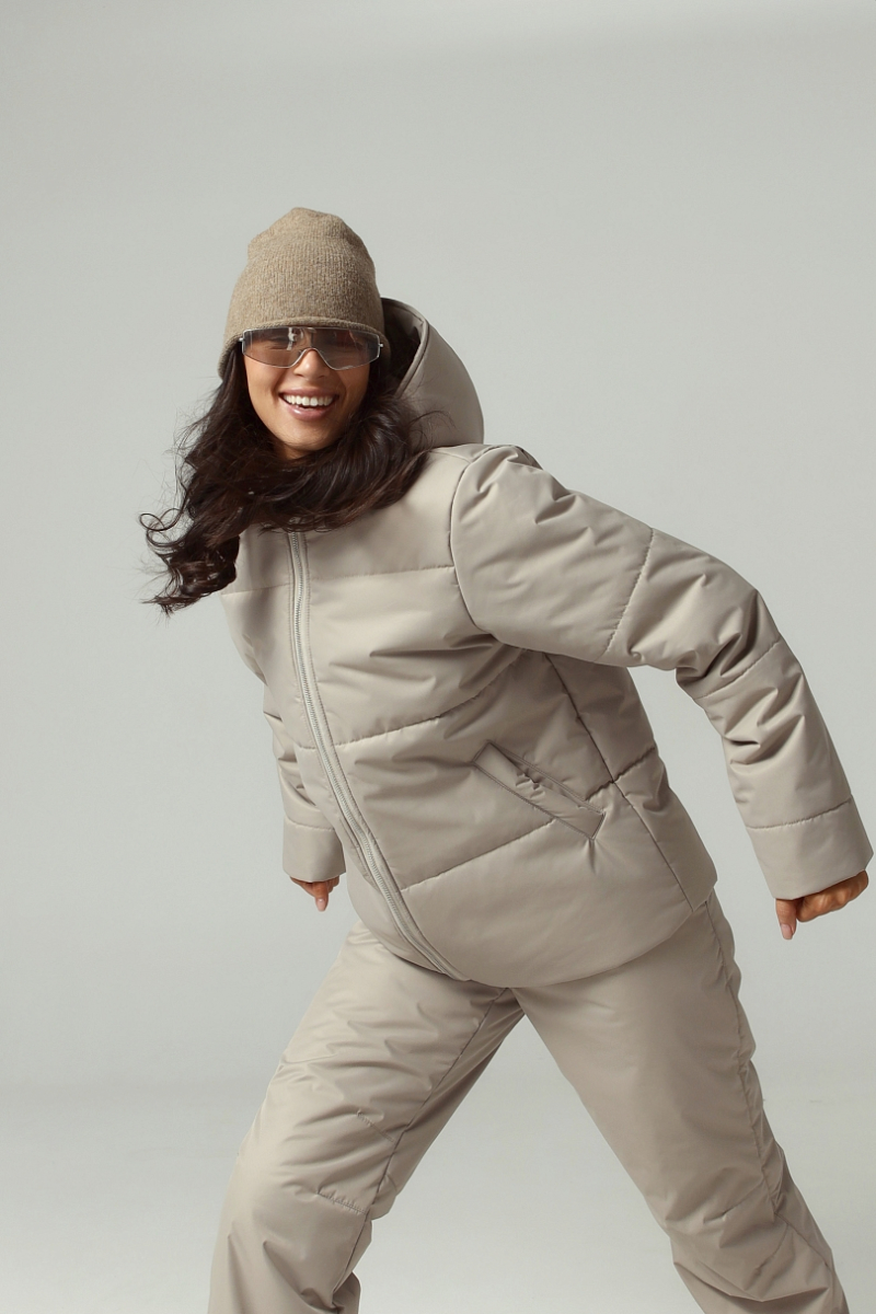 Куртка из мембраны Ricoco, цвет: темно-бежевый, 1909в/4 купить онлайн