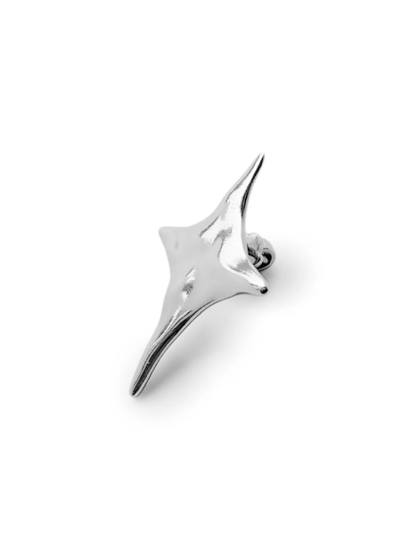 Серебряная моносерьга «Счастья ключ»