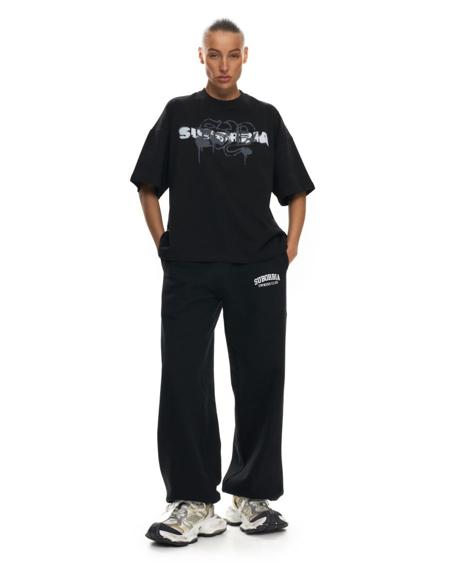 Футболка с принтом Suborbia, цвет: Черный-белый,  купить онлайн