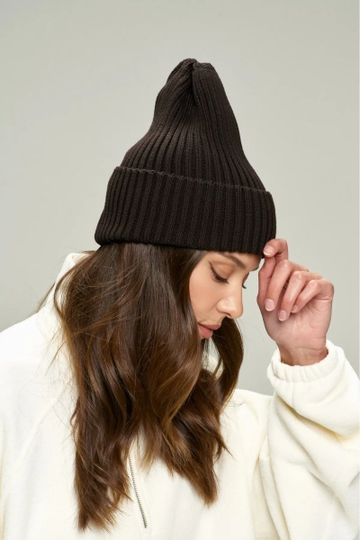 Шапка из хлопка Brown Erist store, цвет: коричневый НФ-00002849 купить онлайн