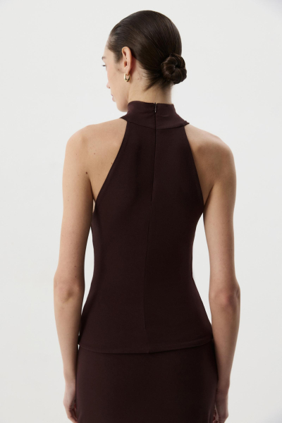 Топ халтер Charmstore, цвет: шоколадный, 214-50965-551 купить онлайн