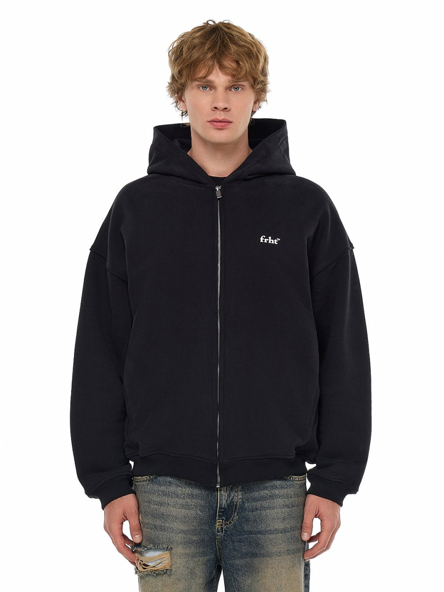 Худи на молнии с принтом