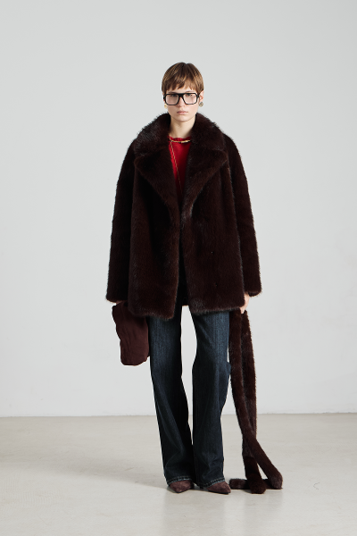 Шуба MIA AIM, цвет: коричневый, MIA725 купить онлайн