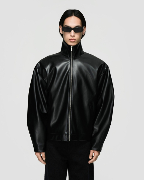 Куртка Кожаная Off Shoulder Jacket