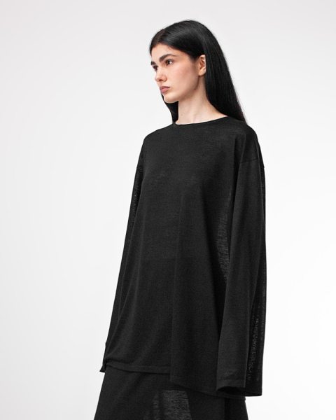 Лонгслив oversize из вискозы
