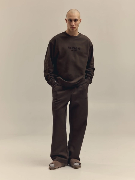 Брюки Straight Fit Pants NAIPACHE, цвет: коричневый,  купить онлайн