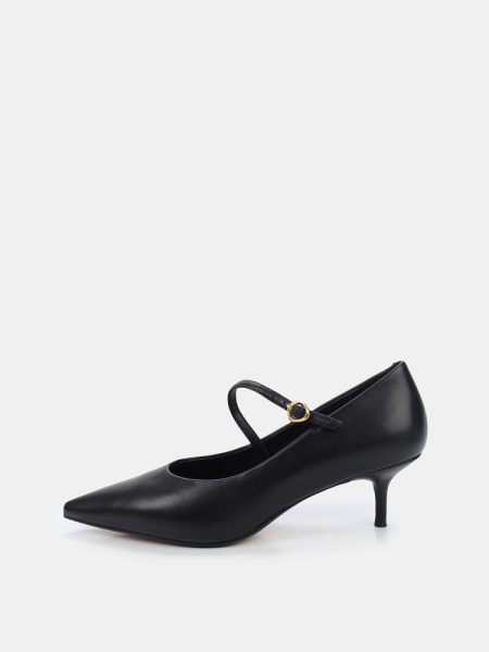 Туфли на маленьком каблуке из натуральной кожи