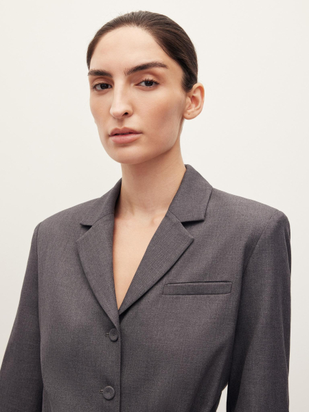 Комбинезон из костюмной ткани Chaika, цвет: темно-серый, AW25JS01-12 купить онлайн