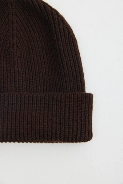 Шапка с отворотом из шерсти с кашемиром Daisyknit, цвет: коричневый  |новая коллекция купить онлайн