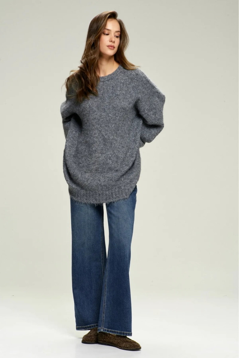 Джемпер Oversized из смесовой шерсти Grey Erist store, цвет: серый, НФ-00002932 купить онлайн