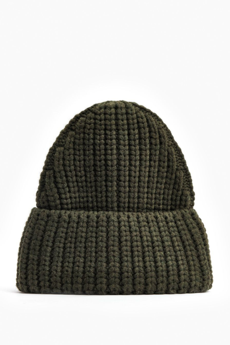 Шапка из смесовой шерсти мериноса TOPTOP, цвет: хаки TT.601.15345.510 купить онлайн