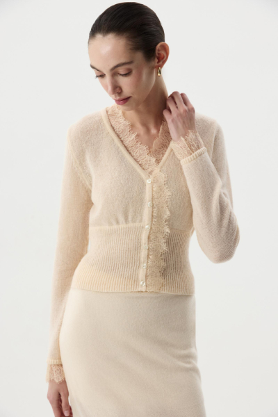 Кардиган с кружевом