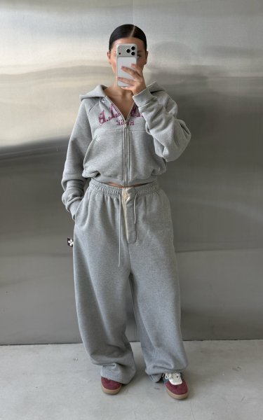 Худи на молнии укороченный Label .B, цвет: серый меланж, Tp.01.3.59GRM купить онлайн