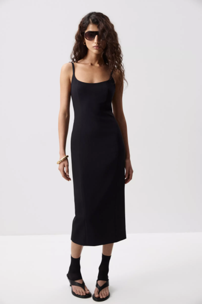 Платье макси на бретелях