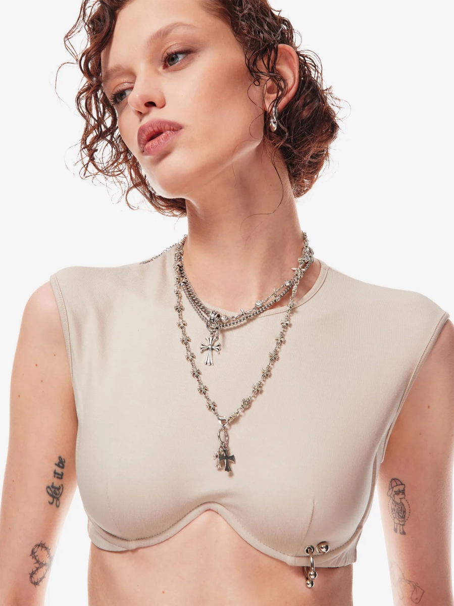 Топ с косточками p.p.s., цвет: бежевый, 0948.00.00.BRN купить онлайн