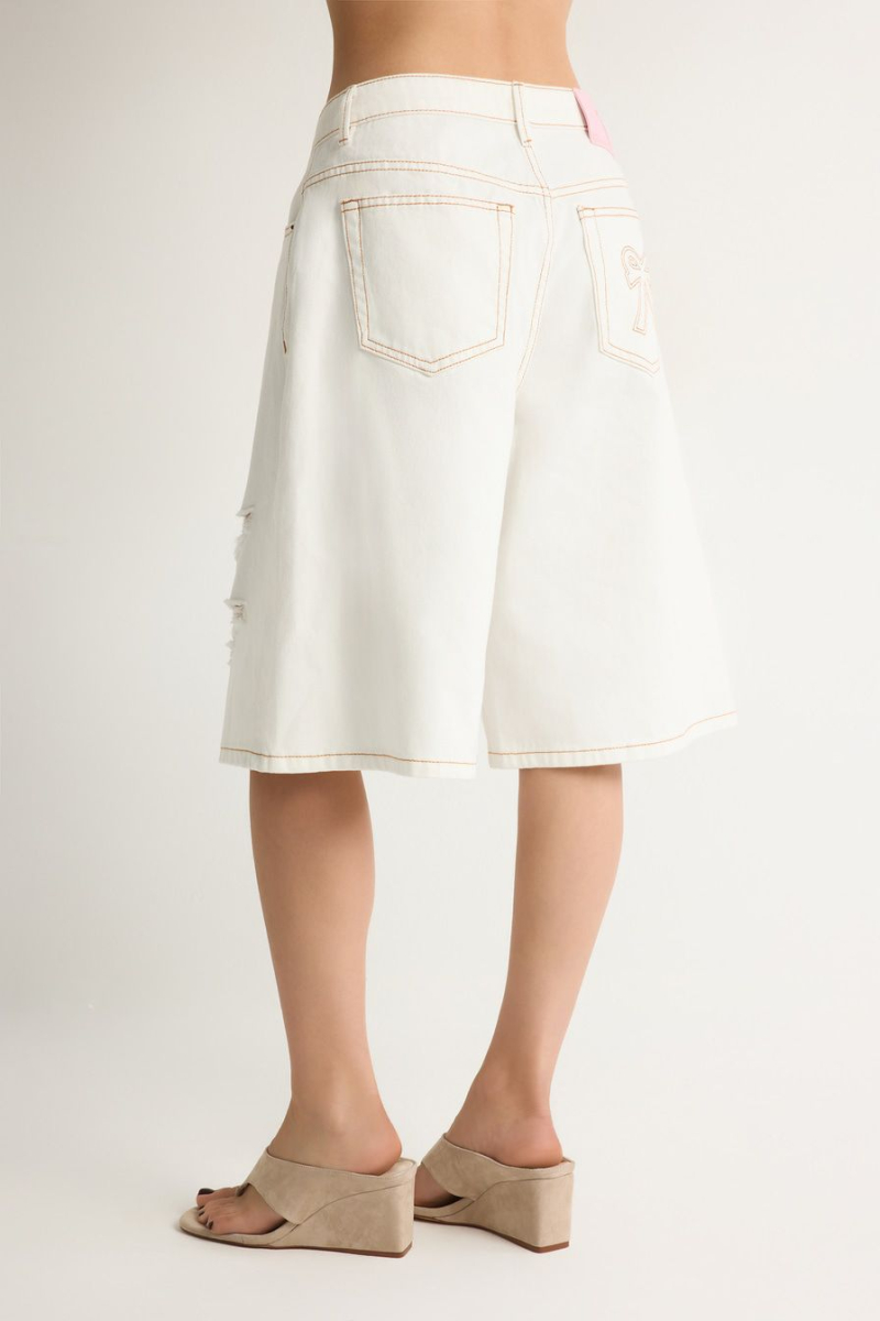 Шорты из 100% хлопка TOPTOP, цвет: белый, TT.039.19079.100 купить онлайн