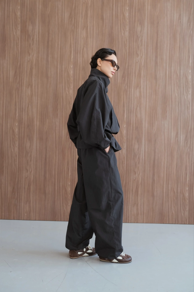 Брюки на затяжках Мини, цвет: Черный, НФ-00000496 купить онлайн