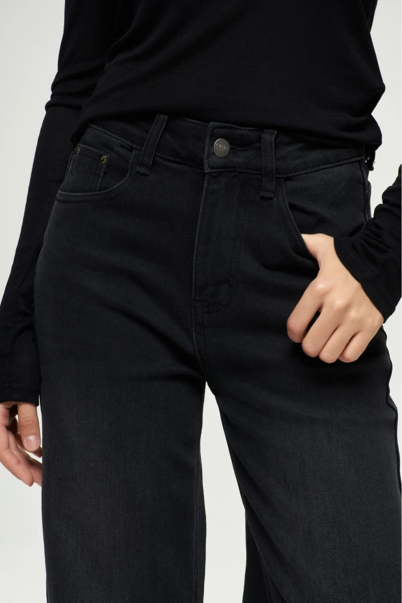 Джинсы-трубы Black Erist store, цвет: Черный, НФ-00001265 купить онлайн