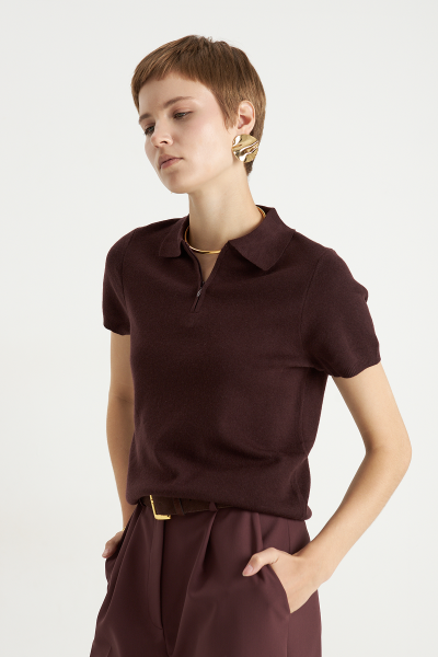 Джемпер - поло MIA AIM, цвет: винный, MIA480/1 купить онлайн