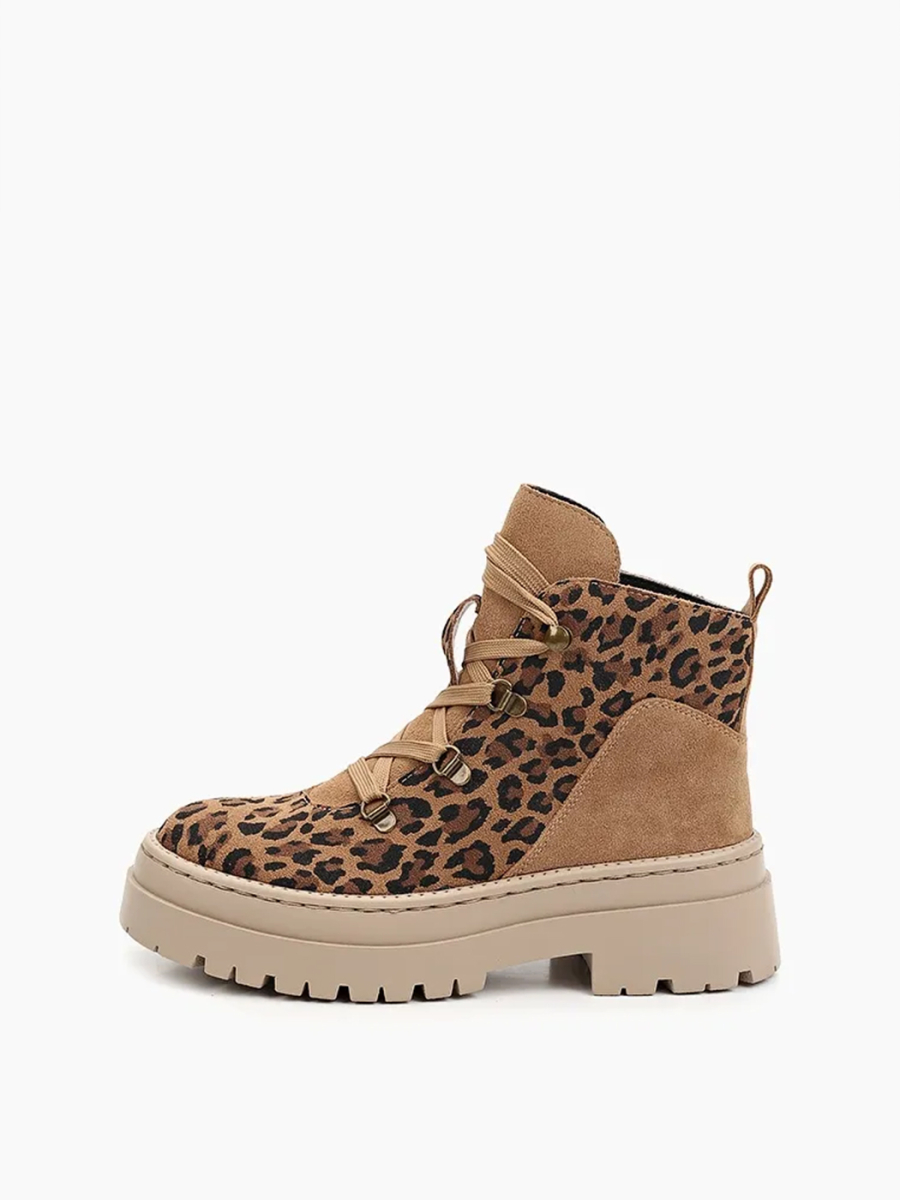 Ботинки леопардовые